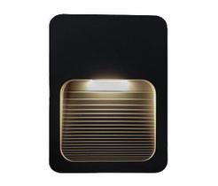 Balizador Sobrepor Led Fit Slim 2w Bivolt Parede Escada Muro Preto