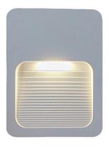 Balizador Sobrepor Led Fit Slim 4w Parede Escada Muro Estrutura Branco Luz 3000k Branco Quente