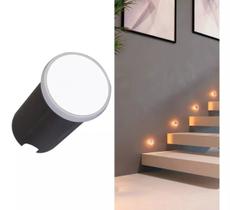 Balizador Soft Piso/parede Led 2.0w 2700k Redondo Romalux (10089) Branco