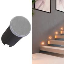 Balizador Soft Piso/parede Led 2.0w 2700k Redondo Romalux (10091) Inox