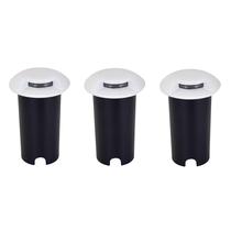 Balizador Spot Embutir 1 Facho Led Redondo 1W Escada 3un