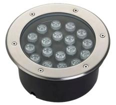 Balizador Spot Led Chão Piso 18w Embutir Blindado Bivolt Branca Frio 6500k 20cm