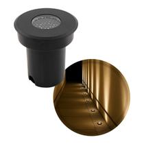 Balizador Spot LED p/ Solo Senf 5W 2700K IP67 24 IRC90 Preto Alumínio Nordecor 6848 ST3248