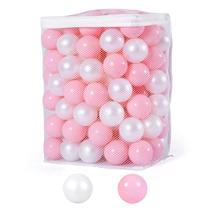 Ball Pit Balls Heopeis Pearl Ocean 100 unidades de 5,6 cm rosa/branco pérola Ball Pit Balls Heopeis Pearl Ocean 100 unidades de 5,6 cm rosa/branco pérola