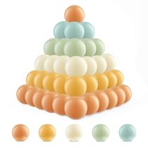 Ball Pit Balls, pacote com 100 jogos de plástico laranja-azulado para crianças Ball Pit Balls, pacote com 100 jogos de plástico laranja-azulado para crianças