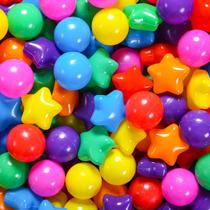 Ball Pit Balls STARBOLO 200 Bulk Mixed Rainbow Stars PE Ball Pit Balls STARBOLO 200 Bulk Mixed Rainbow Stars PE