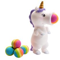 Ball Popper Toy Hog Wild Unicorn com 4 bolas de espuma, presente para crianças