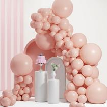 Balloon Arch Garland SCMDOTI Pink09 Creme Recheado Duplo