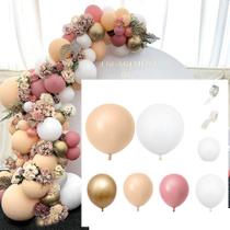 Balloon Arch Kit, balão de alumínio de látex Macarons, 60 unidades, rosa claro Balloon Arch Kit, balão de alumínio de látex Macarons, 60 unidades, rosa claro