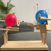 Balloon Bamboo Man Battle Celeted Wooden Fighter 30cm