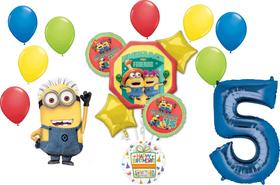 Balloon Bouquet Anagram Despicable Me Minions, 5º aniversário