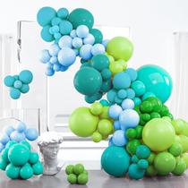 Balloon Garland PartyWoo Green 100 unidades em tons de verde Balloon Garland PartyWoo Green 100 unidades em tons de verde