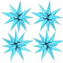 Balloon KatChon 26" Light Blue Star Cones, pacote com 50 Balloon KatChon 26" Light Blue Star Cones, pacote com 50