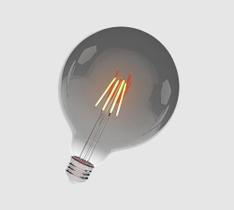 Balloon Led Filamento Fumê 4W Luz Âmbar 127/220V E27 - Luminatti Balloon Led Filamento Fumê 4W Luz Âmbar 127/220V E27 - Luminatti