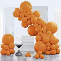 Balloon PartyWoo Burnt Orange 120 unidades de tamanhos diferentes