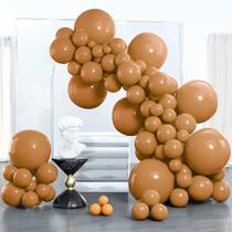 Balloon PartyWoo Caramel Brown 100 unidades de tamanhos diferentes Balloon PartyWoo Caramel Brown 100 unidades de tamanhos diferentes