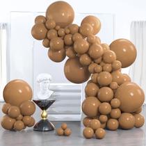 Balloon PartyWoo Caramel Brown 140 unidades de tamanhos diferentes