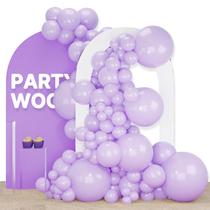 Balloon PartyWoo Pastel Purple 120 unidades de tamanhos diferentes