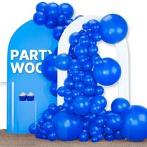 Balloon PartyWoo Royal Blue 120 unidades de tamanhos diferentes