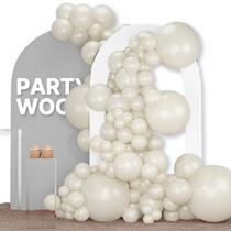 Balloon PartyWoo White Sand 120 unidades de tamanhos diferentes