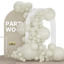Balloon PartyWoo White Sand 127 unidades Boho de tamanhos diferentes Balloon PartyWoo White Sand 127 unidades Boho de tamanhos diferentes