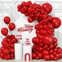 Balloon Togvu Party Balloons Arch Garland Kit vermelho 123 unidades