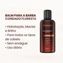 Balm Condado Floresta 140 ml Barba Cabelo Bigode Brilho Hidratante Maciez Masculino Refresca