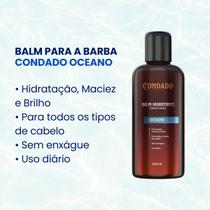 Balm Condado Oceano 140 ml Barba Cabelo Bigode Brilho Hidratante Maciez Masculino Refresca