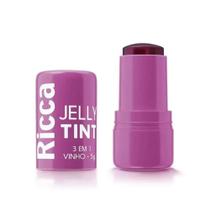 Balm Labial Ricca Jelly Tint Vinho 3 em 1 Balm Labial Ricca Jelly Tint Vinho 3 em 1