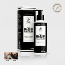 Balm Tonalizante Escurecedor Hipoalergenico Black Control Reduz Fios Brancos Cabelo E Barba You Man 135ml