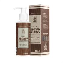 Balm Tonalizante Escurecedor Hipoalergenico Brown Control Reduz Fios Brancos Cabelo e Barba You Man 135ML