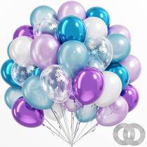 Balões BAUANOOY Frozen - 60 Unidades de 30cm (Roxo e Azul com Floco de Neve) Balões BAUANOOY Frozen - 60 Unidades de 30cm (Roxo e Azul com Floco de Neve)