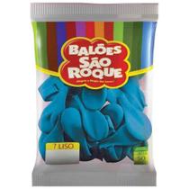 Baloes Bexiga Sao Roque No 7 Liso Redondo C/50un Hiperfesta