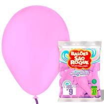 Balões Bexigas Balão Candy Colors Pastel Diversas Cores - 9 Polegadas -São Roque - Pacote 25 Unidades Latéx Liso Para Festas Decoração