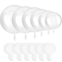 Balões Bobo HKYOOD 60 unidades transparentes de tamanhos diferentes para festas Balões Bobo HKYOOD 60 unidades transparentes de tamanhos diferentes para festas