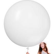 Balões Brancos Foscos 36cm - 4 Peças para Guirlanda
