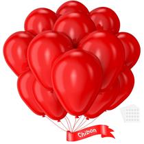 Balões Chibon 150 unidades 5" Vermelho Látex Redondo