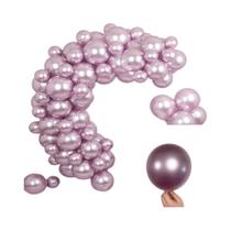 Balões Cromados Roxos 10 20 30pcs Metálicos Para Casamento, Formatura, Aniversário, Chá De Bebê