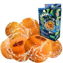 Balões de água de esponja reutilizáveis AMAZING TOYZ, pacote com 6 unidades, laranja Balões de água de esponja reutilizáveis AMAZING TOYZ, pacote com 6 unidades, laranja
