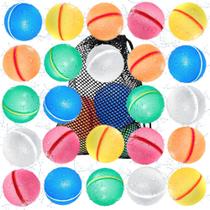 Balões de água Justhrow reutilizáveis Quick Fill 24 PC para crianças e adultos