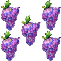 Balões de alumínio para frutas Cheosry Purple Grape Thanksgiving x5 Balões de alumínio para frutas Cheosry Purple Grape Thanksgiving x5