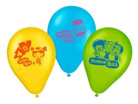 Balões de Aniversário Bexigas Mundo Bita pacote com 25 unid - Regina