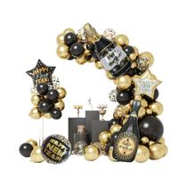 Balões De Feliz Ano Novo 2026, 116 Peças, Redondos E Em Forma De Estrela, Decoração Para Festa De