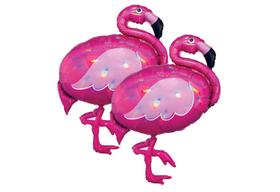 Balões de festa Artisan Owl Iridescent Pink Flamingo 33cm