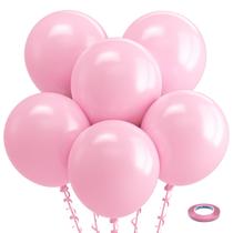 Balões de festa Bezente, látex rosa pastel, 18 polegadas, pacote com 30
