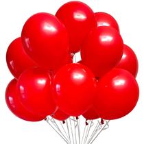 Balões de Festa Coloridos - 100 Unidades de Látex Vermelho (30cm)