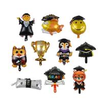 Balões De Festa De Formatura Mini 10pcs Coruja De Folha De Hélio Globo Parabéns Celebrações