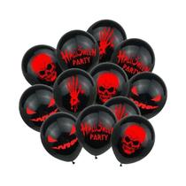 Balões De Festa De Halloween 12pcs Decoração De Fantasma, Aranha, Bruxa, Morcego, Abóbora E Balões De Festa De Halloween 12pcs Decoração De Fantasma, Aranha, Bruxa, Morcego, Abóbora E