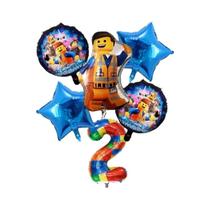 Balões De Festa Em Forma De Blocos De Construção Coloridos 6pcs Decorações Para Chá De Bebê E