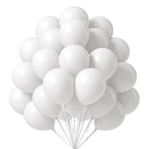 Balões de festa FOTIOMRG brancos, 30 cm, pacote com 50 unidades, látex e hélio, qualidade Balões de festa FOTIOMRG brancos, 30 cm, pacote com 50 unidades, látex e hélio, qualidade